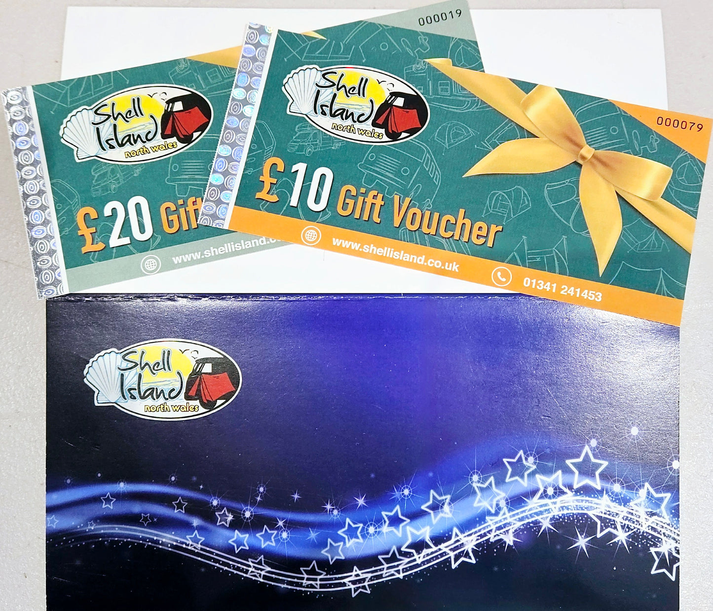 Shell Island Camping Gift Vouchers