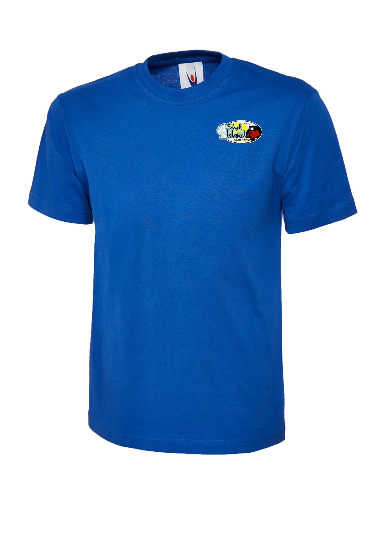 Adults Short sleeved Shell Island logo t-shirt