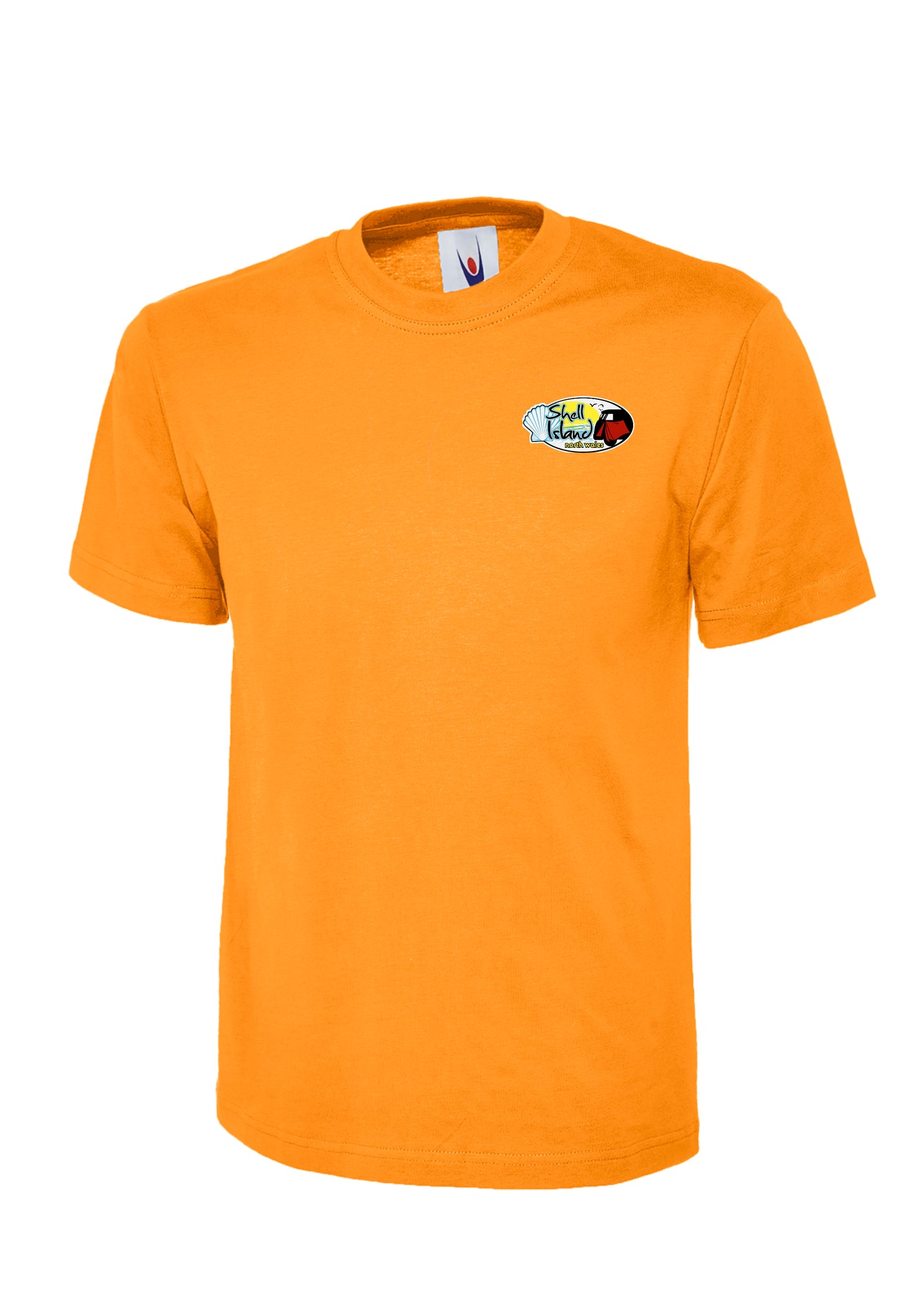 Adults Short sleeved Shell Island logo t-shirt