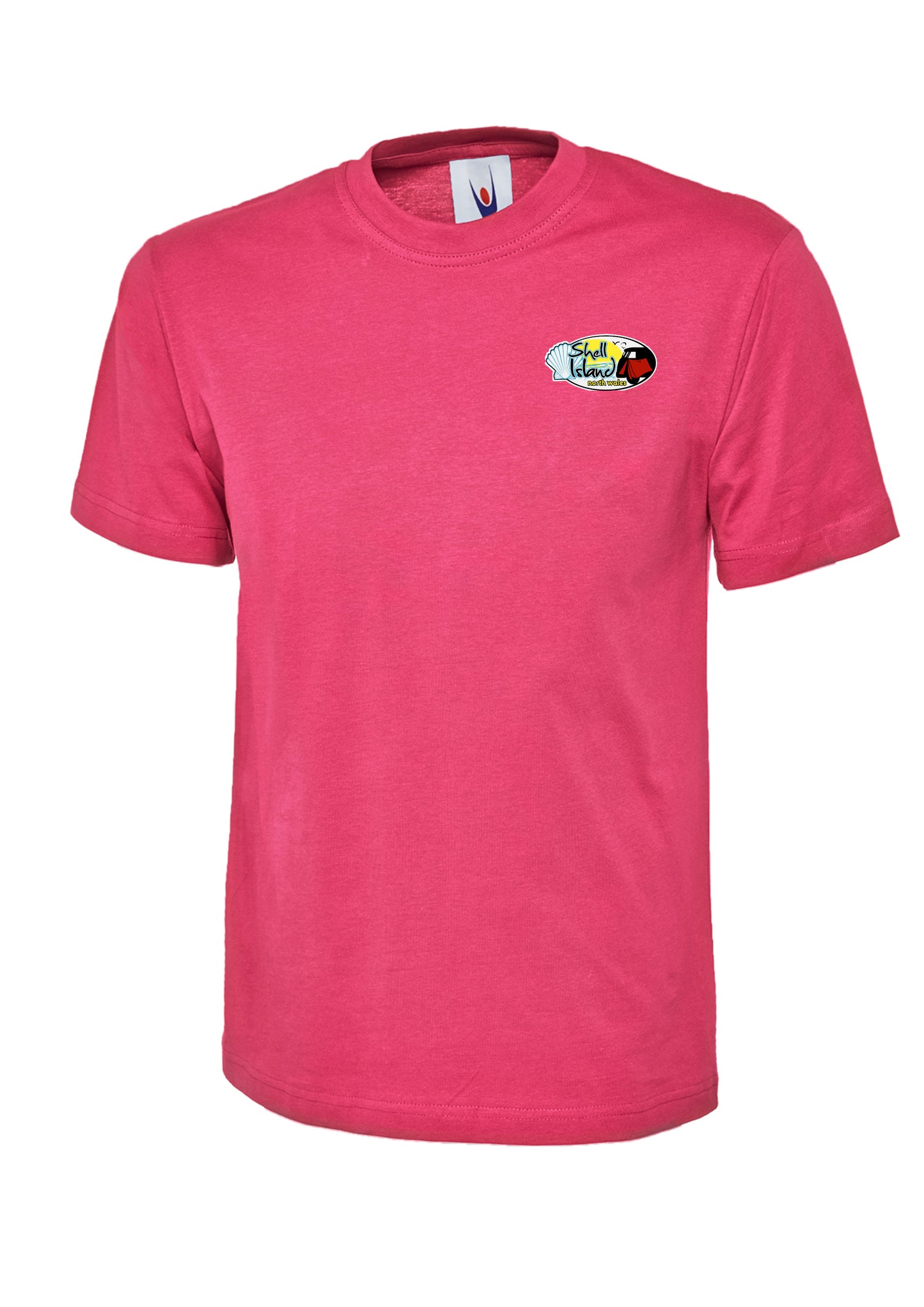 Adults Short sleeved Shell Island logo t-shirt
