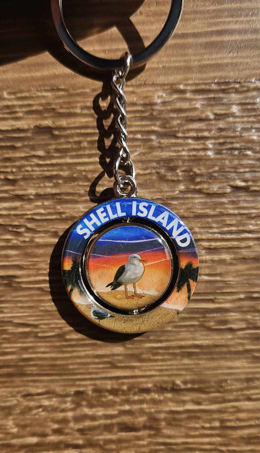 Shell Island Seagull keyring