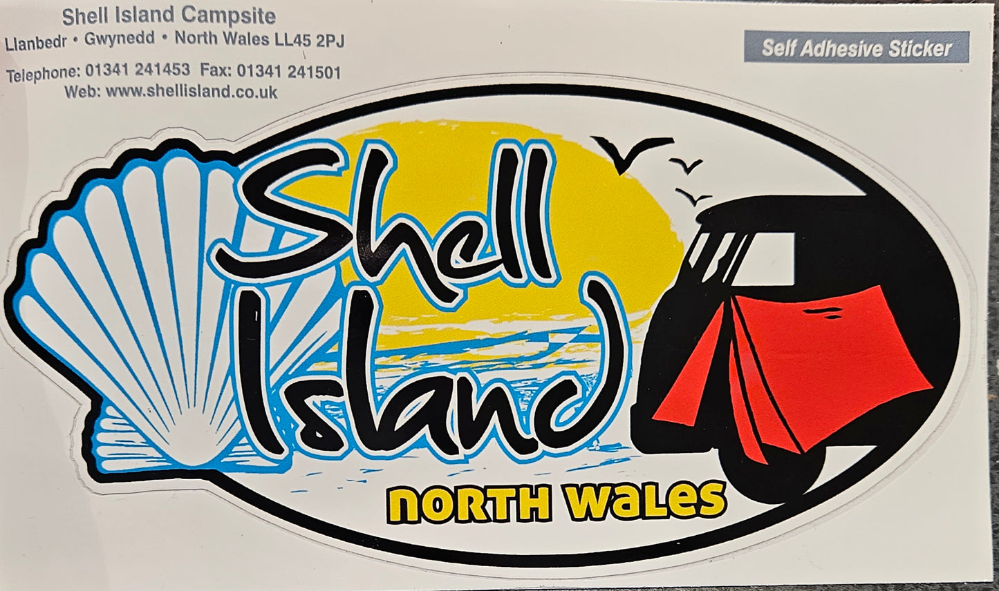 Shell Island Self adhesive sticker
