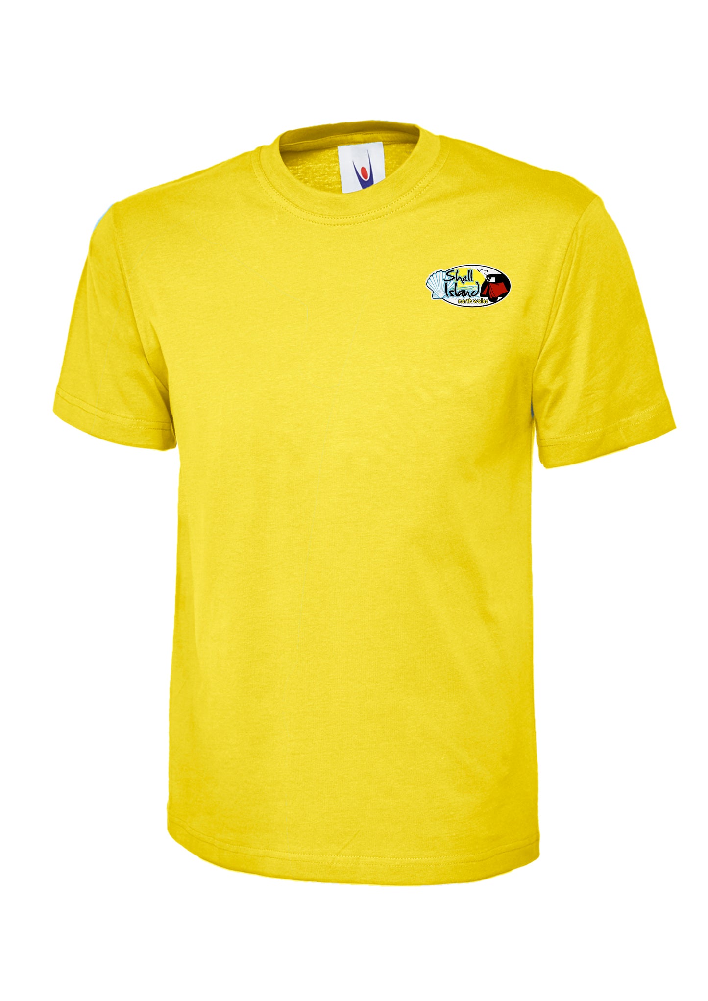 Adults Short sleeved Shell Island logo t-shirt